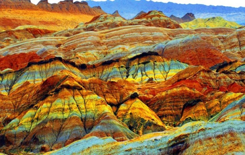 Zhangye-Danxia-Landform-Geological-Park-in-Gansu-Province.